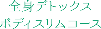 全身デトックスボディスリムコース